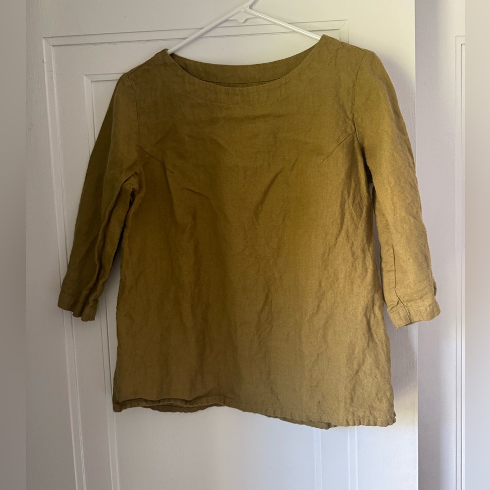 Notperfectlinen Davos top size M